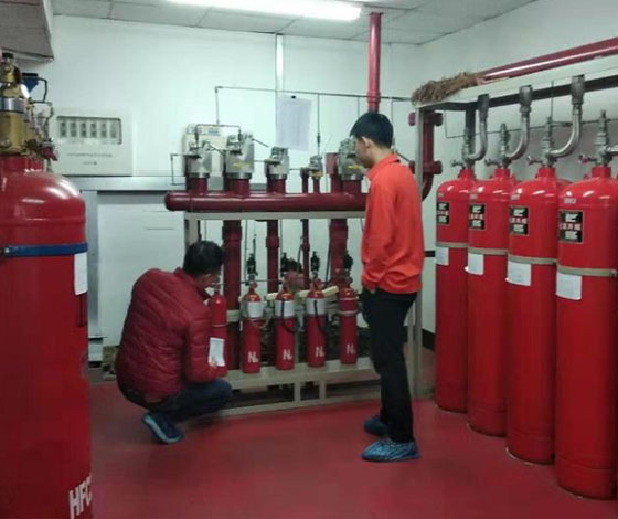 有管網七氟丙烷氣體滅火系統(tǒng)安裝及調試